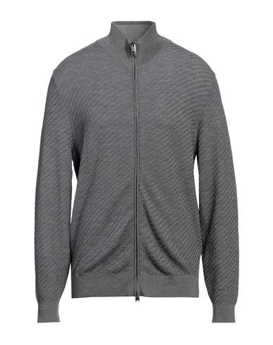Shop Brioni Man Cardigan Grey Size 42 Wool, Cashmere