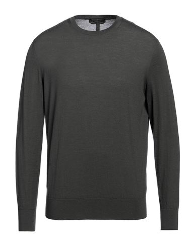 Shop Zegna Man Sweater Military Green Size 44 Wool