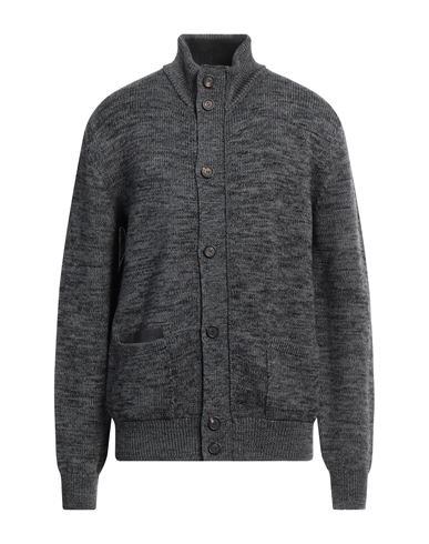 Shop Brioni Man Cardigan Lead Size 44 Wool In Grey