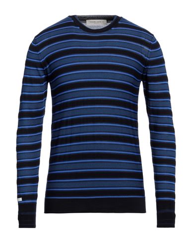 Shop Golden Goose Man Sweater Blue Size M Cotton, Merino Wool, Polyester
