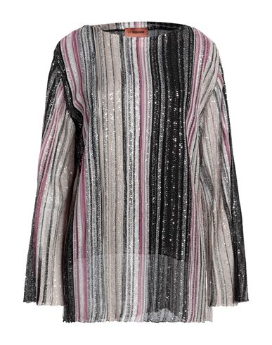 Missoni Woman Sweater Black Size Xl Polyester, Cupro, Polyamide, Viscose