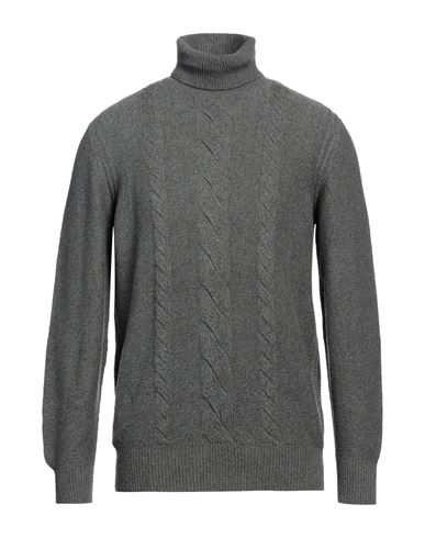 Shop Loro Piana Man Turtleneck Lead Size 42 Cashmere In Grey