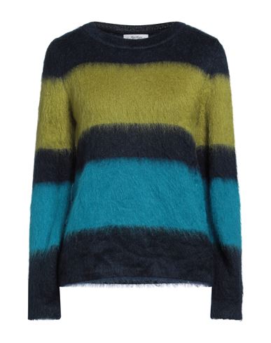 Max Mara Woman Sweater Turquoise Size L Mohair Wool, Polyamide, Wool In Blue