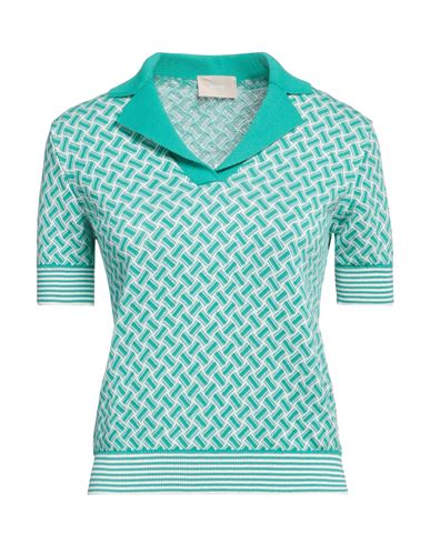 Shop Drumohr Woman Sweater Green Size M Cotton, Linen