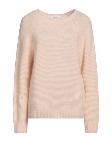 Shop Max Mara Woman Sweater Beige Size L Cashmere, Silk