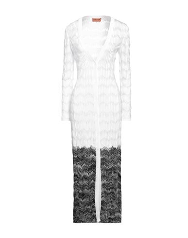 Missoni Woman Cardigan White Size 4 Viscose, Cupro, Polyester