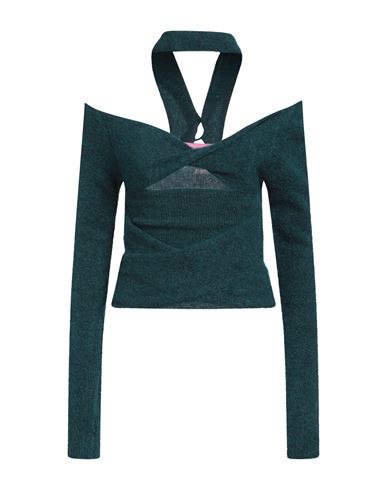 Shop Gauge81 Woman Sweater Deep Jade Size L Mohair Wool, Wool, Polyamide, Elastane In Green