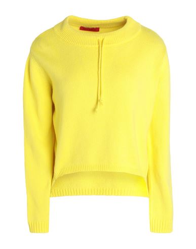 Max & Co . Nettare Woman Sweater Yellow Size Xl Cotton, Polyamide, Wool