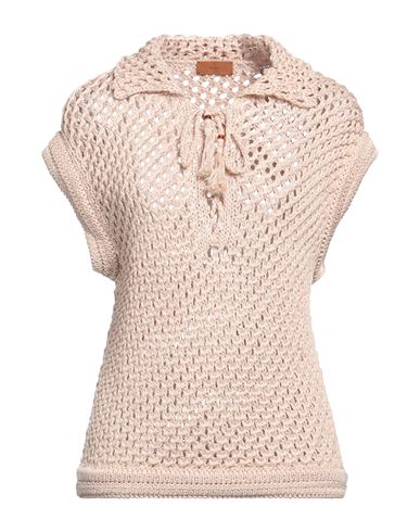 Shop Alanui Woman Sweater Beige Size M Cotton