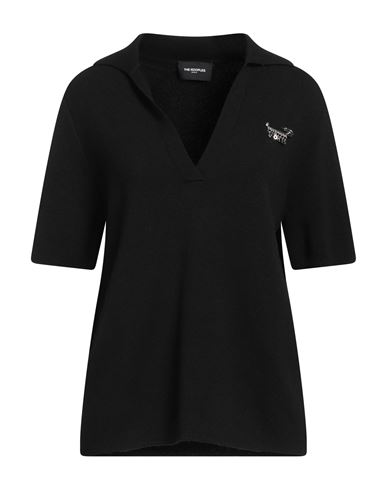 The Kooples Woman Sweater Black Size 2 Merino Wool, Viscose, Polyamide, Cashmere