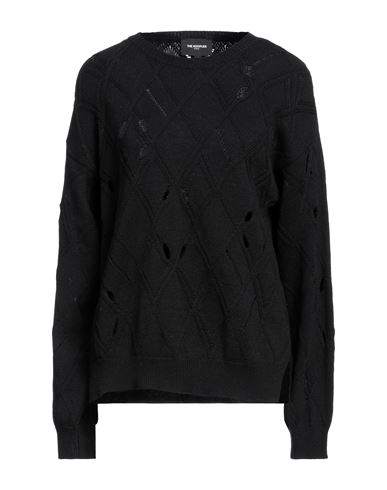 The Kooples Woman Sweater Black Size 2 Wool, Cotton, Polyamide
