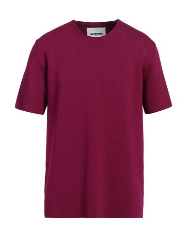 Shop Jil Sander Man Sweater Mauve Size 36 Viscose, Polyamide In Purple