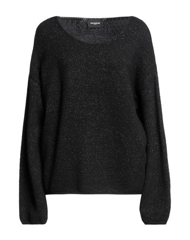 The Kooples Woman Sweater Black Size 2 Acrylic, Polyamide, Wool, Metallic Fiber, Elastane