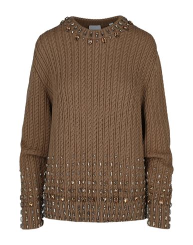 Burberry Crystal-embellished Sweater In Brown