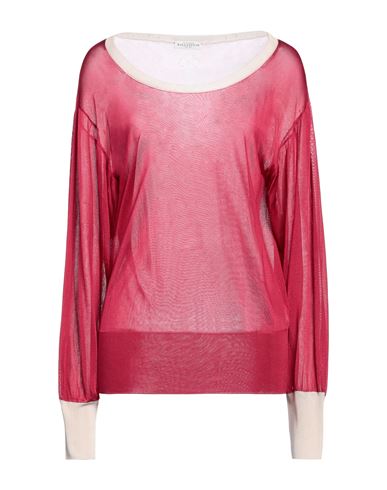 Shop Ballantyne Woman Sweater Fuchsia Size 6 Viscose In Pink