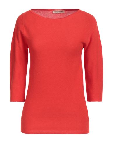 Gentryportofino Woman Sweater Tomato Red Size 10 Cotton, Cashmere