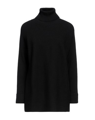 Shop Diana Gallesi Woman Turtleneck Black Size L Viscose, Polyester, Polyamide