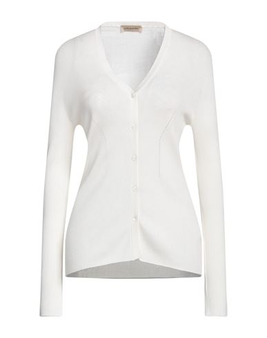 Gentryportofino Woman Cardigan Ivory Size 10 Silk, Cotton In White