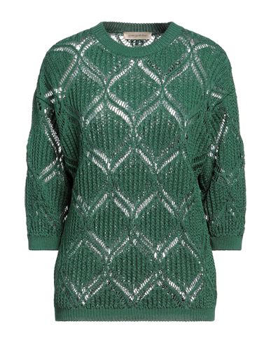 Shop Gentryportofino Woman Sweater Emerald Green Size 6 Cotton