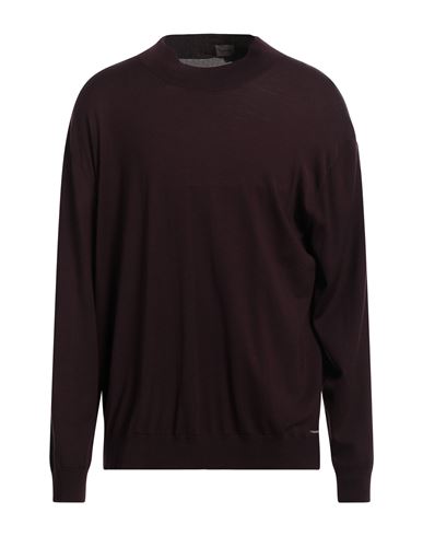 Shop Brioni Man Sweater Cocoa Size 52 Wool In Brown