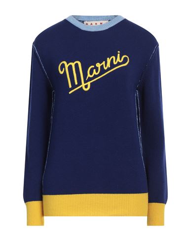 Shop Marni Woman Sweater Blue Size 4 Virgin Wool