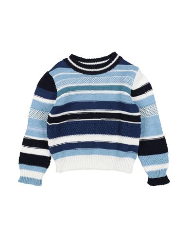 Monnalisa Toddler Boy Sweater Blue Size 6 Cotton In Blue