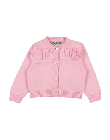 Simonetta Newborn Girl Cardigan Pink Size 3 Cotton In Pink
