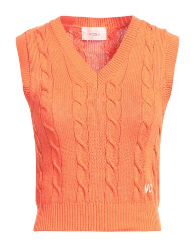 Shop Vicolo Woman Sweater Orange Size Onesize Cotton, Acrylic