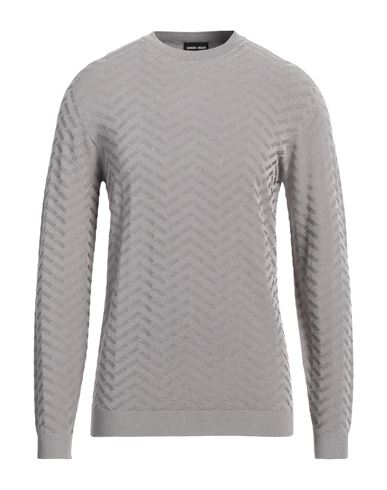 Shop Giorgio Armani Man Sweater Grey Size 46 Viscose, Polyester