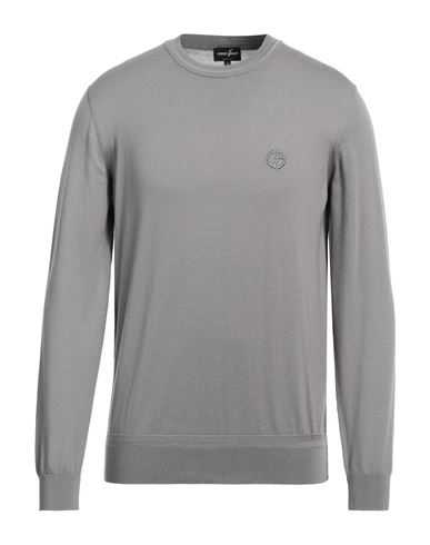 Shop Giorgio Armani Man Sweater Grey Size 46 Virgin Wool