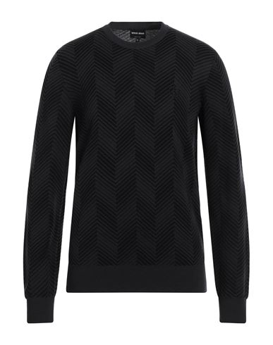 Shop Giorgio Armani Man Sweater Steel Grey Size 44 Virgin Wool, Viscose