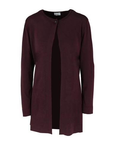 Shop Ferragamo Long Sleeve Sweater Woman Cardigan Red Size L Silk, Cotton