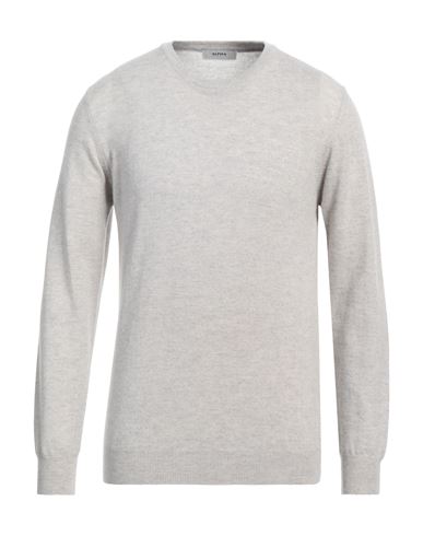 Shop Alpha Studio Man Sweater Light Grey Size 44 Wool, Cashmere