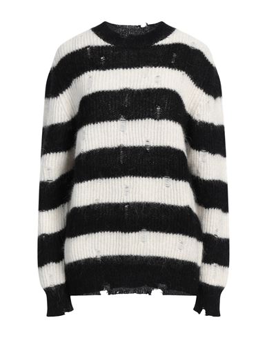Shop Grifoni Woman Sweater Black Size 16 Polyamide, Alpaca Wool, Mohair Wool