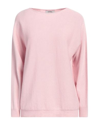 Shop Alpha Studio Woman Sweater Pink Size 10 Recycled Wool, Ecovero Viscose, Recycled Polyamide, Cashmere