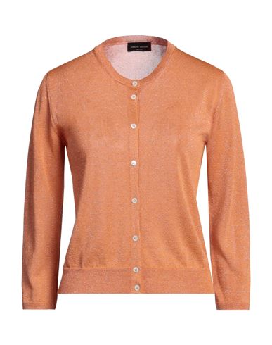 Shop Roberto Collina Woman Cardigan Mandarin Size M Viscose, Metallic Polyester