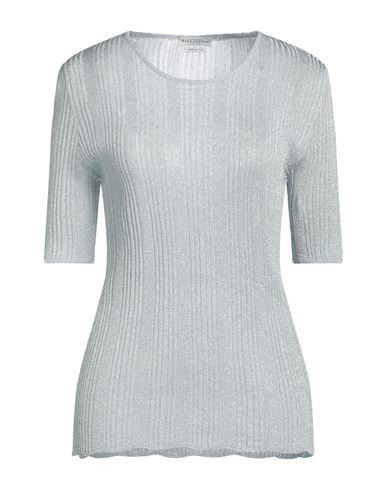 Shop Ballantyne Woman Sweater Light Grey Size 8 Viscose, Metallic Polyester