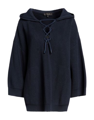Shop Loro Piana Woman Sweater Midnight Blue Size M Cotton