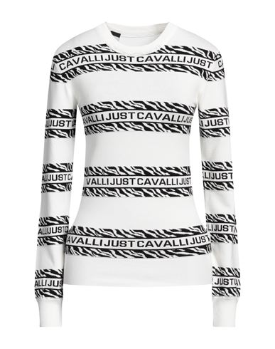 Shop Just Cavalli Woman Sweater White Size S Viscose, Polyester