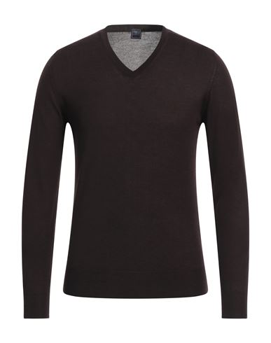 Shop Fedeli Man Sweater Dark Brown Size 40 Cashmere