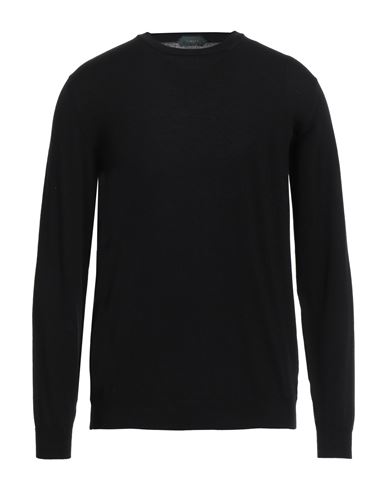 Shop Zanone Man Sweater Black Size 48 Virgin Wool, Polyamide
