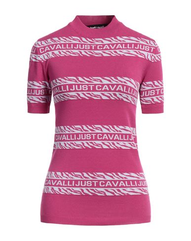 Shop Just Cavalli Woman Sweater Magenta Size S Viscose, Polyester