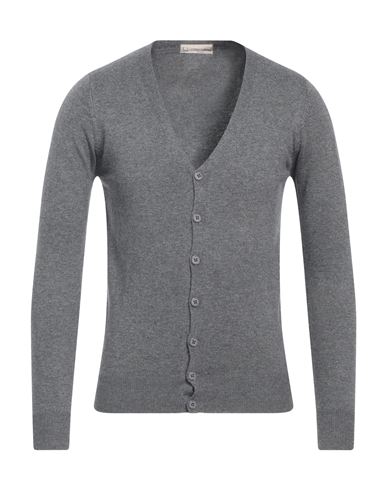 Cashmere Company Man Cardigan Grey Size 36 Wool, Cashmere