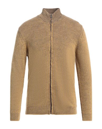 Shop Cashmere Company Man Cardigan Ocher Size 38 Wool, Alpaca Wool In Yellow