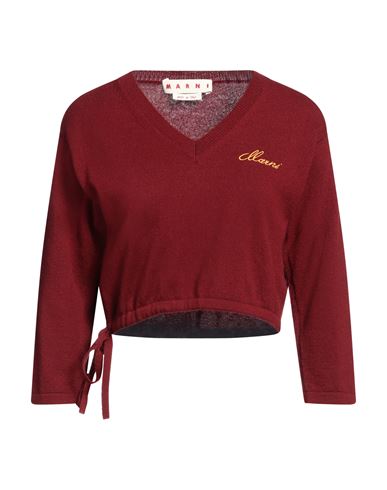 Shop Marni Woman Sweater Brick Red Size 4 Cashmere