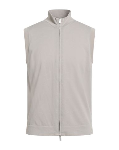 Filippo De Laurentiis Bomber Zip Smanicato In Maglia Di Cotone In Gray