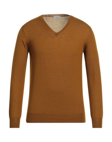 Shop Altea Man Sweater Mustard Size S Virgin Wool In Yellow