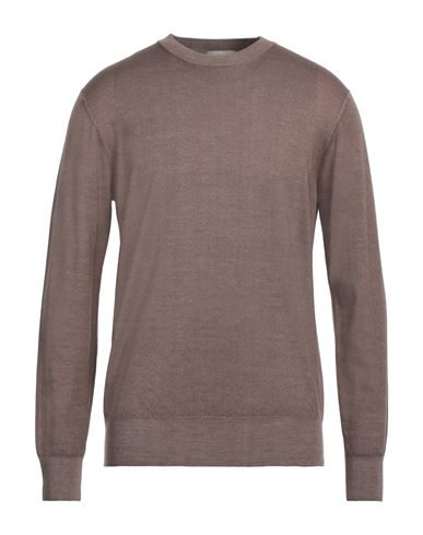 Shop Altea Man Sweater Light Brown Size Xxl Virgin Wool In Beige