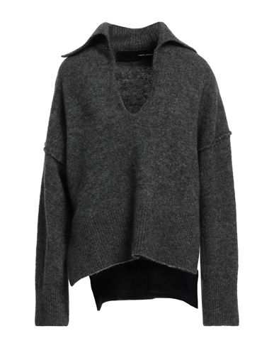 Shop Isabel Benenato Woman Sweater Steel Grey Size 8 Mohair Wool, Wool, Polyamide, Elastane