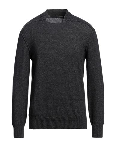 Shop Isabel Benenato Man Sweater Steel Grey Size Xl Alpaca Wool, Polyamide